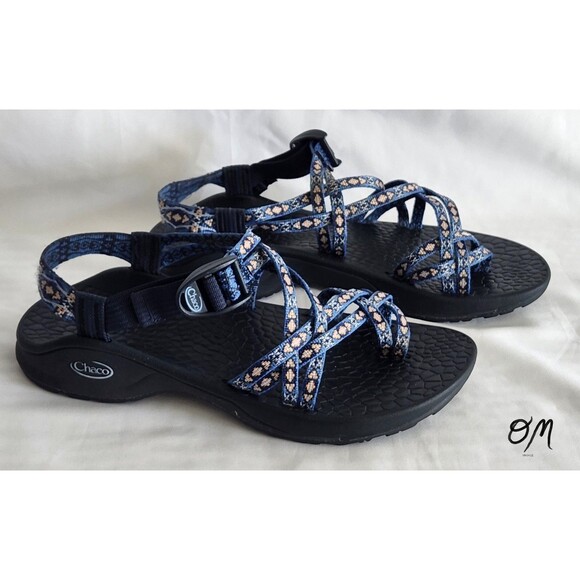 Womens Chaco ZX2 Classic Double Strap Blue Outdoor Sandals - Size 9 - Picture 1 of 8